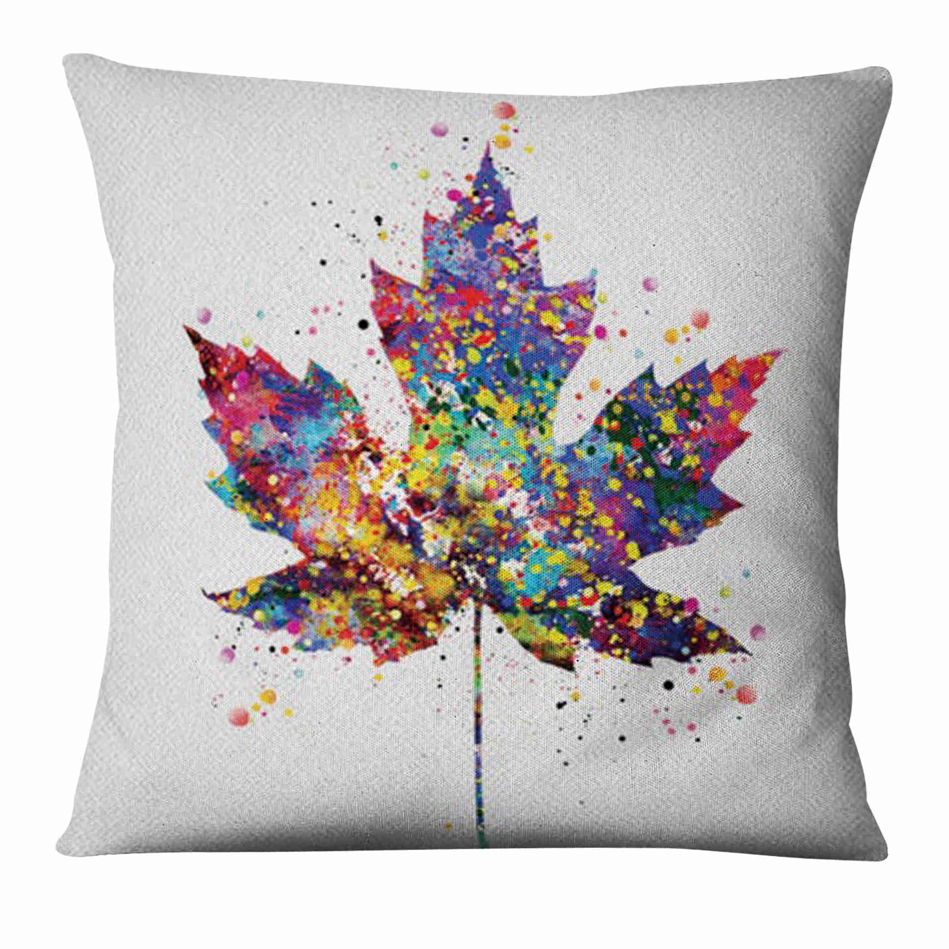 

45*45cm Polyester Zen Yoga Art Watercolor Print Pillowcase Home Decoration Sofa 16x16Inch