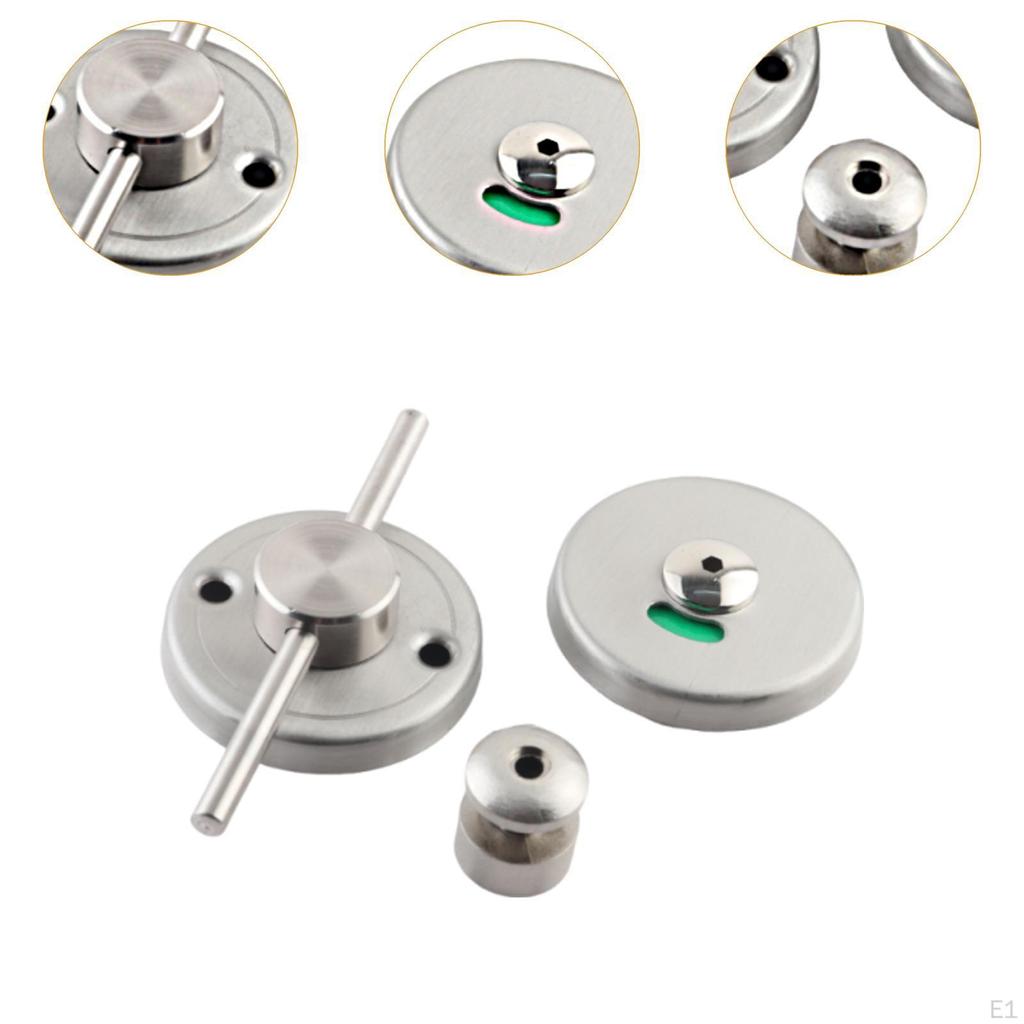 Toilet Indicator Lock Restroom Partition Hardware Connection Round Rod for Restaurant
