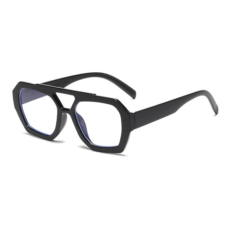 European and American sunglasses women's retro double beam sunglasses Internet celebrities street shooting thin glasses light luxury high-end accessor