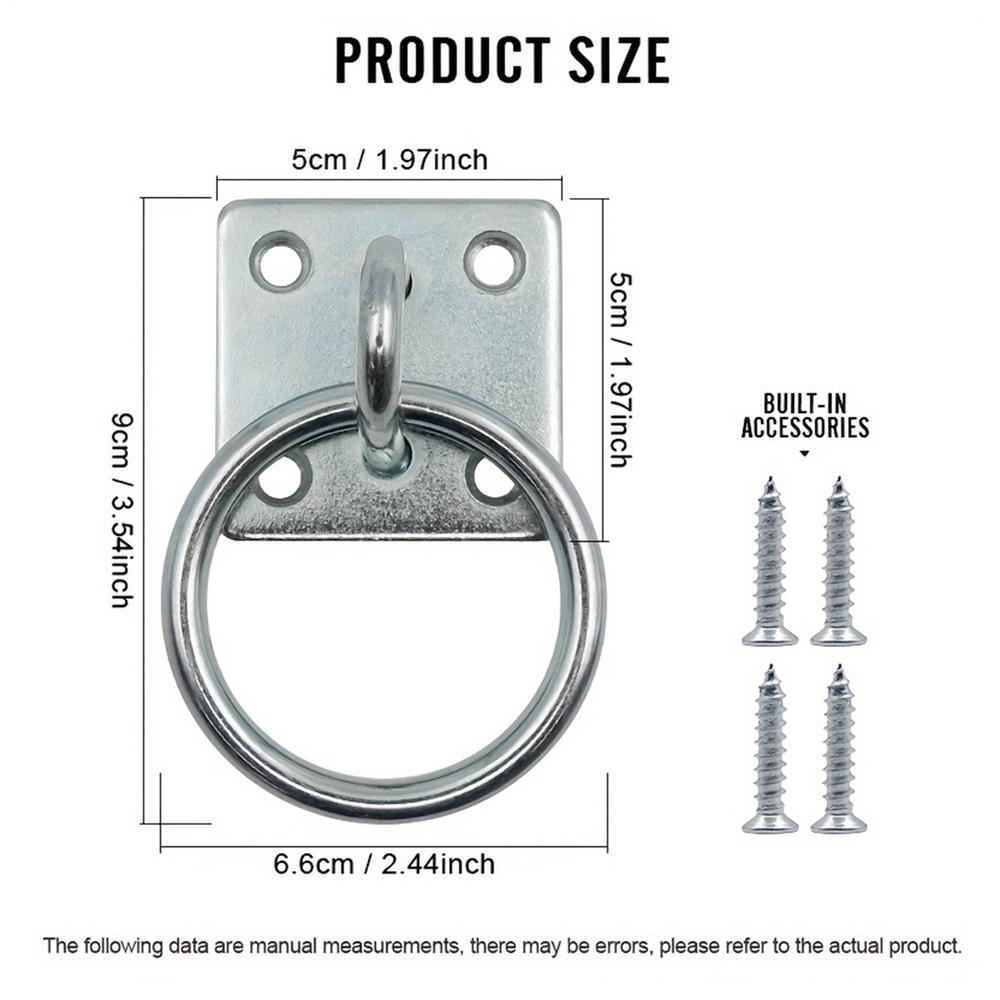 Horse Tack Fastener Square Wall Tiedown Loop Horse Mounting Tool For Mounting Parts Training Bridle Hitching Barn Ranch