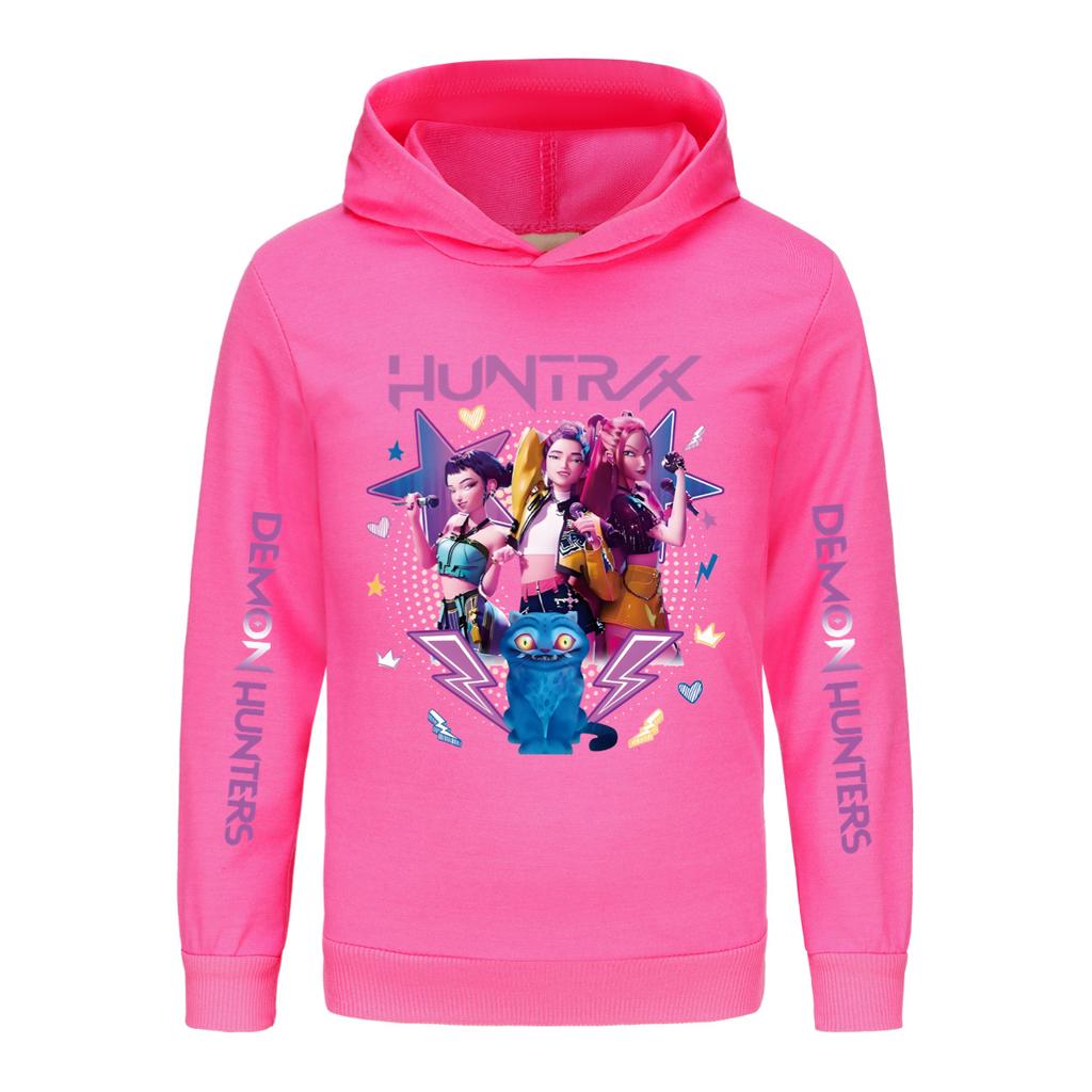 Children's Clothing Fashion Cartoon Printed Pattern Sports Shirt Top Casual Comfort Hoodie Sweatshirts Kids Unisex