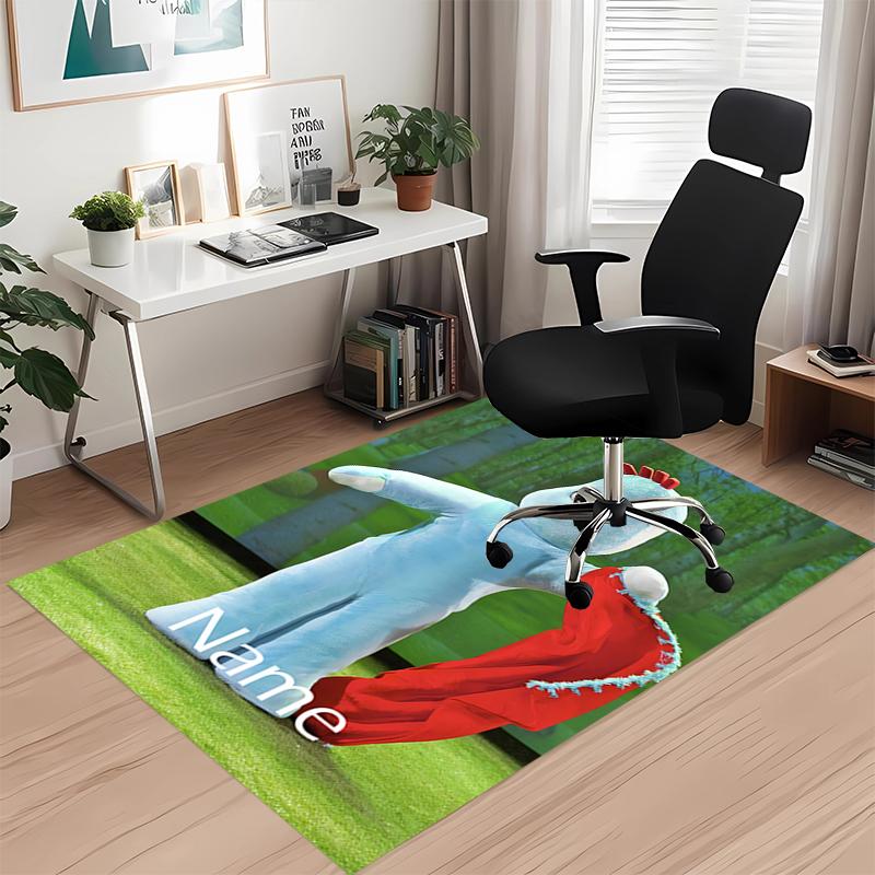 Tappeto Stampato In the Night Garden con Nome Personalizzato, per Sedia da Ufficio Soggiorno Camera da Letto Cucina Decorazioni Regali.
