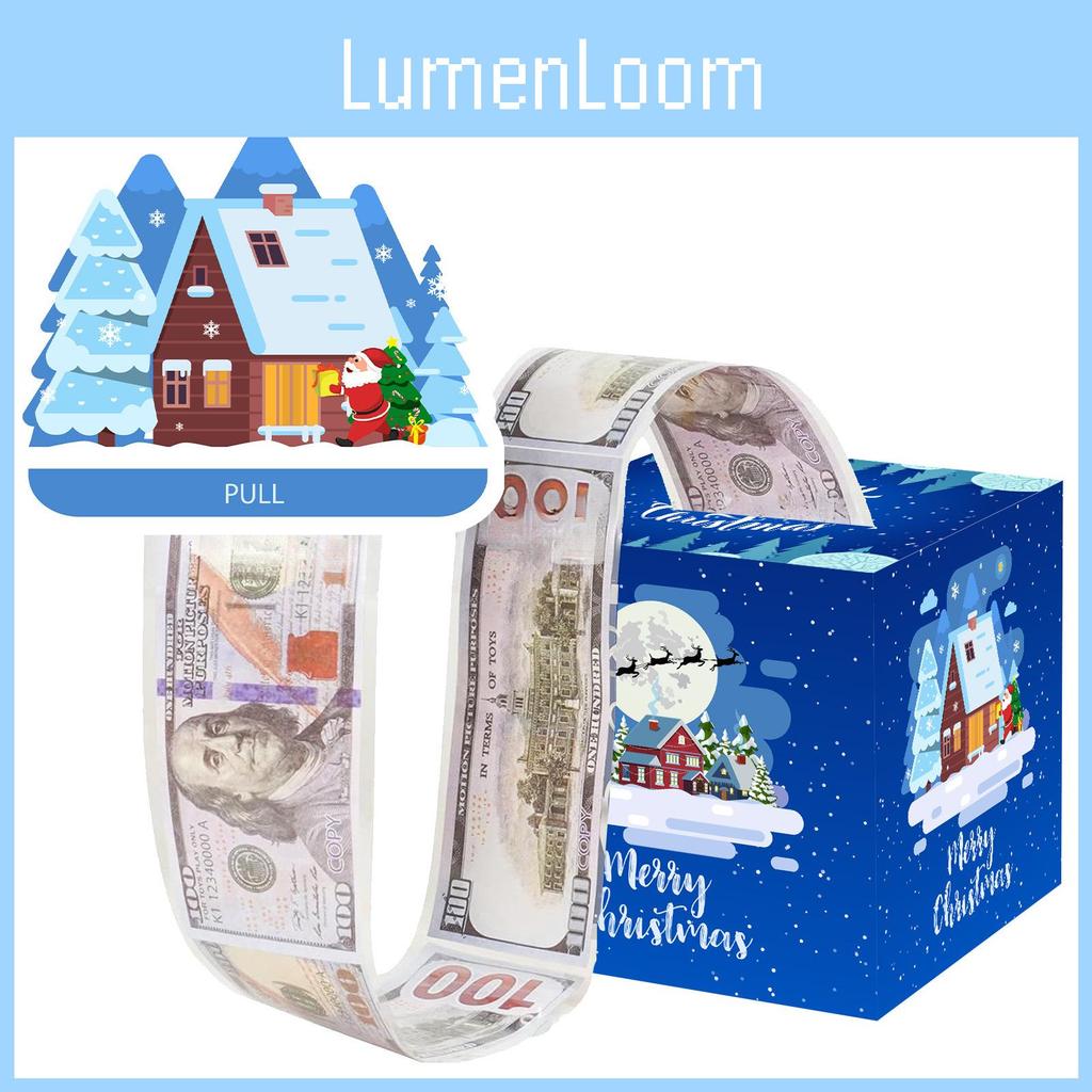 Blue Snow House Party Decor Gift Box For Christmas Event And Celebration Setup