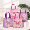 StoBag Waterproof Butterfly & Kite Pattern Portable Tote Bag, Non-Woven Shopping Bag for Kids' Play, Parties, Birthdays, Meeting
