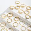 Fashionable European and American Style Imitation Pearl Love Ring Set With Multi Joint Opening Adjustable Female Niche Design Ring