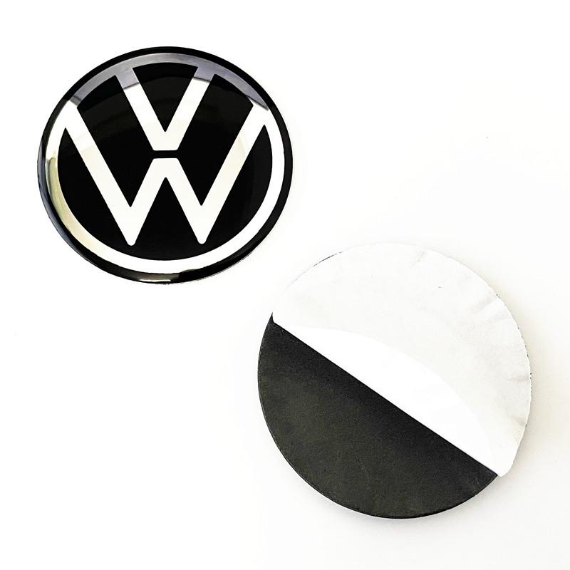 2026 Heiß Für VOLKSWAGEN VW 4 Stück Auto Felge Radkappe Kappen Nabenabdeckung Radnaben-Abzeichen Aufkleber Logo Emblem Aufkleber Für VW Touareg Tera