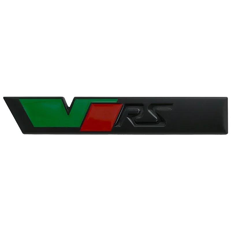 AES1 Alloy Car Front Grille Badge Rear Trunk Sticker Emblem for Skoda VRS Logo Kodiaq Karoq Tour RS Superb Octavia Yeti Fabia Rapid
