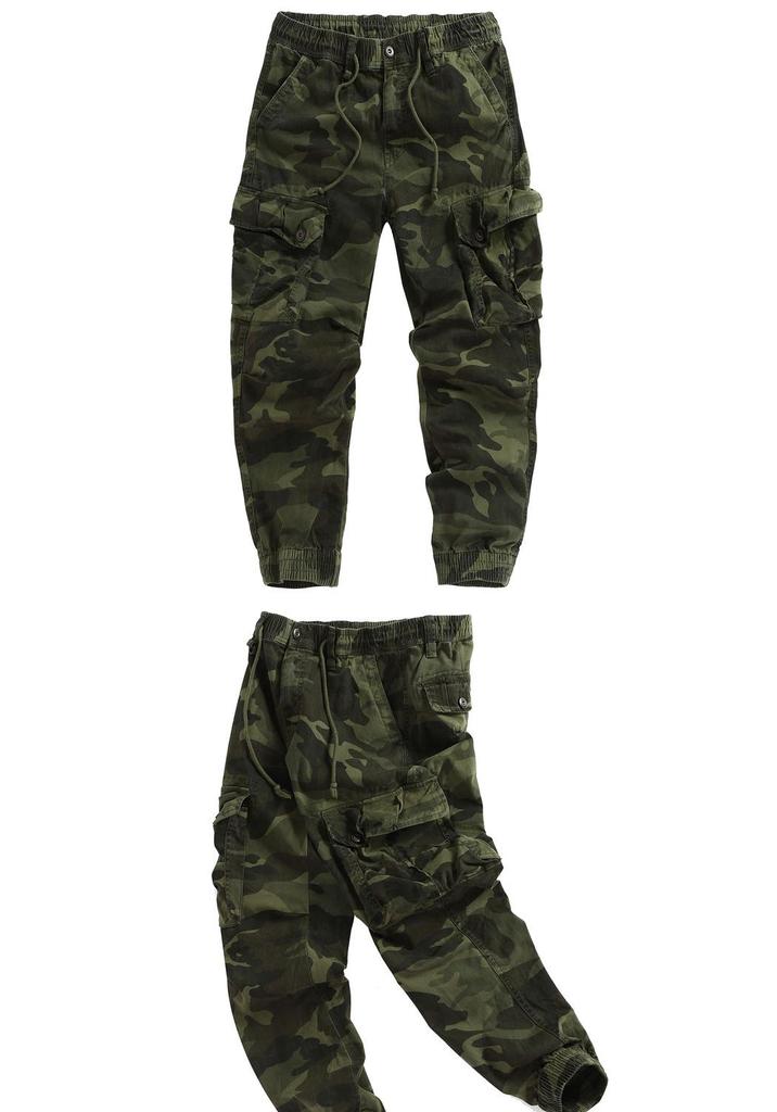 Pantaloni da jogging da uomo mimetici stile militare 2026: Pantaloni da Lavoro Multitasche con Zip