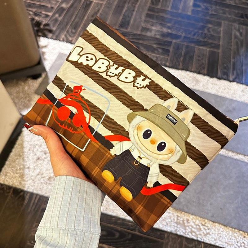 

Мультяшный Аниме Милый Лабубу Косметички Сумка Большая Вместимость Сумка для Макияжа Портативная Сумка для Хранения Пенал Девочковые Милые Подарки коричневый