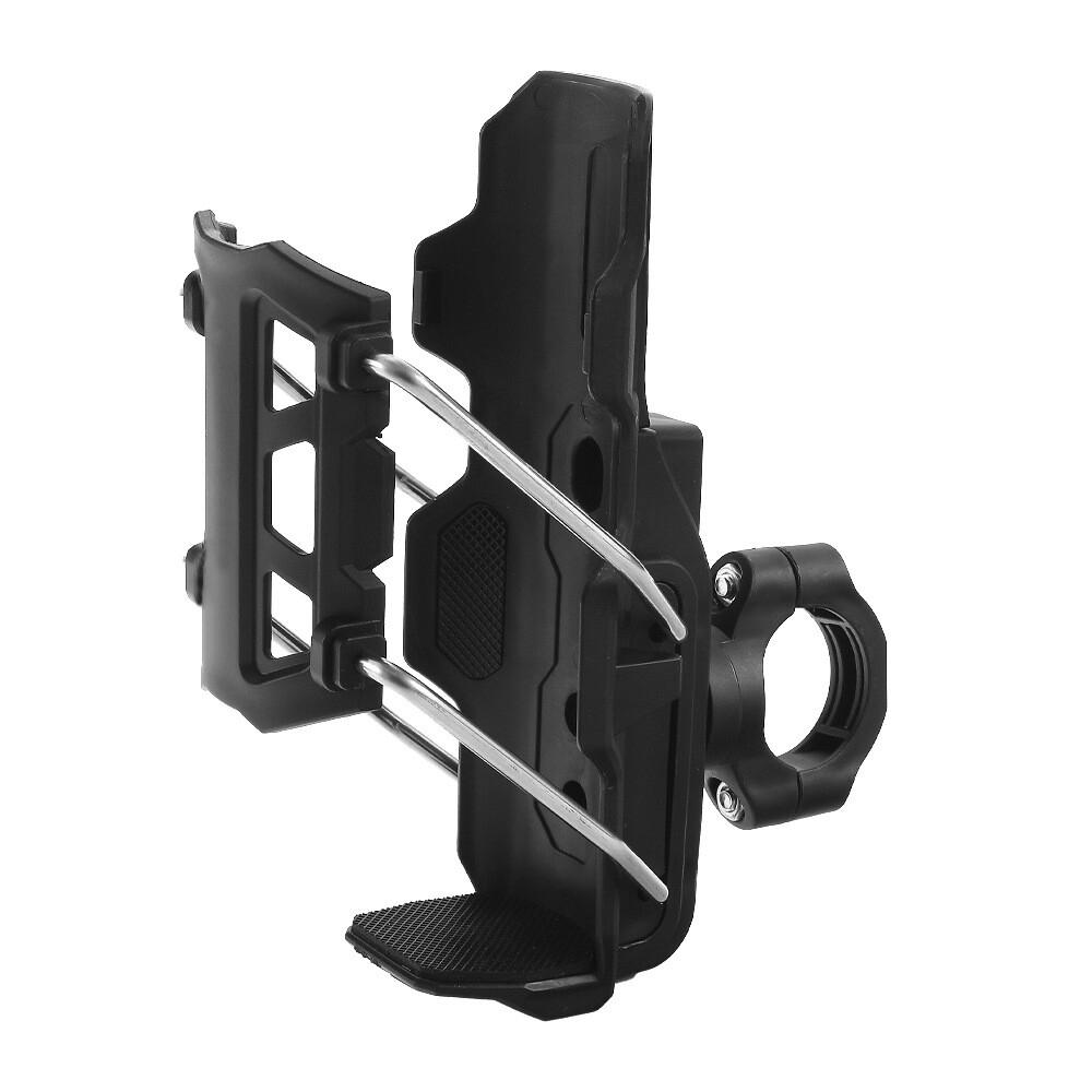 1X Universal Adjustable Motorcycle Handlebar Drink Cup Holder Water Bottle Mount