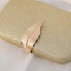 New Dinner Bag Metal Leaf Box Bag Small Square Bag Banquet Dress Clutch Bag Small Handbag Women