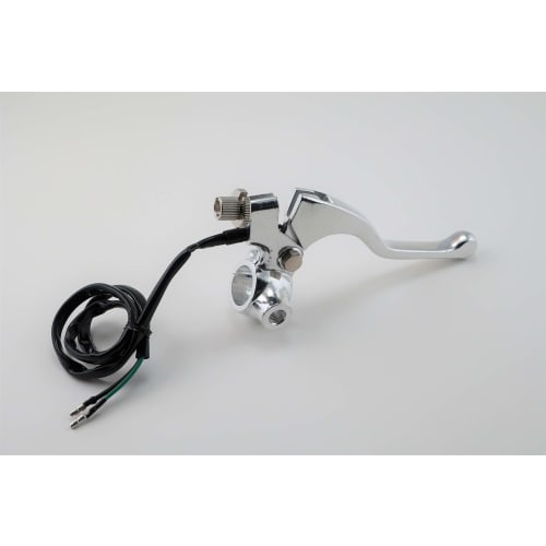 KITACO Right Lever & Holder Set (Short/Mirror Holder Included) Monkey etc. Silver 525-0701101