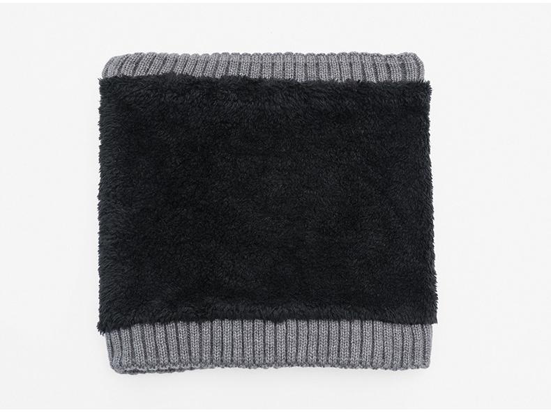 Pánský módní zimní pletený nákrčník/šála ze směsi vlny