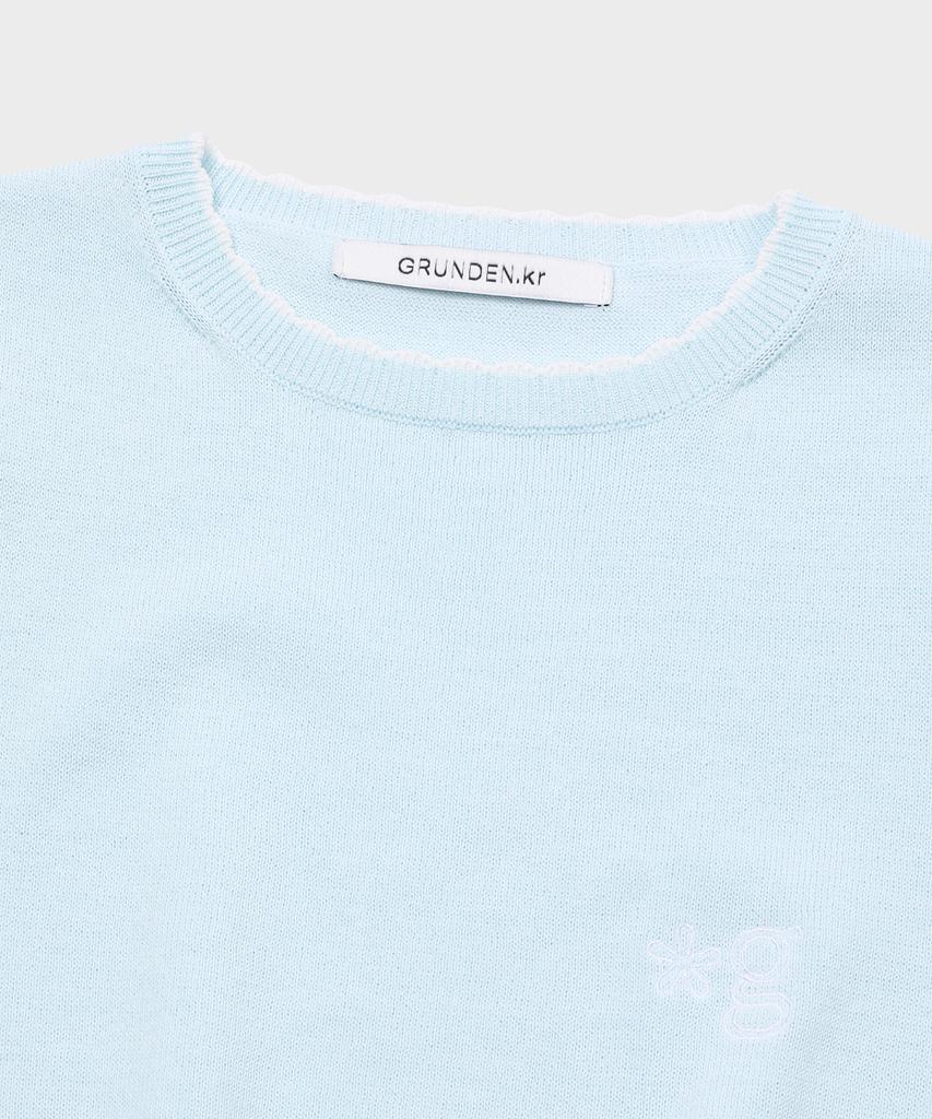 Geulleondeun Cool Cotton Knit Top (Mint)