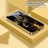 Black Panther Roars For Samsung Galaxy S26 S20 FE S21 S22 S23Plus S24 Ultra 25Ultra S21+ S9 S22 S8 S23 Golden Glass Phone Case
