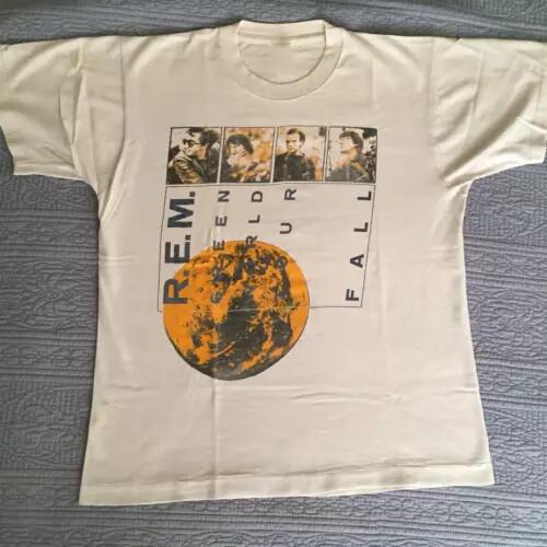 Camiseta Vintage REM GREEN WORLD Tour Algodão Camiseta Todos os Tamanhos S A 2345XL