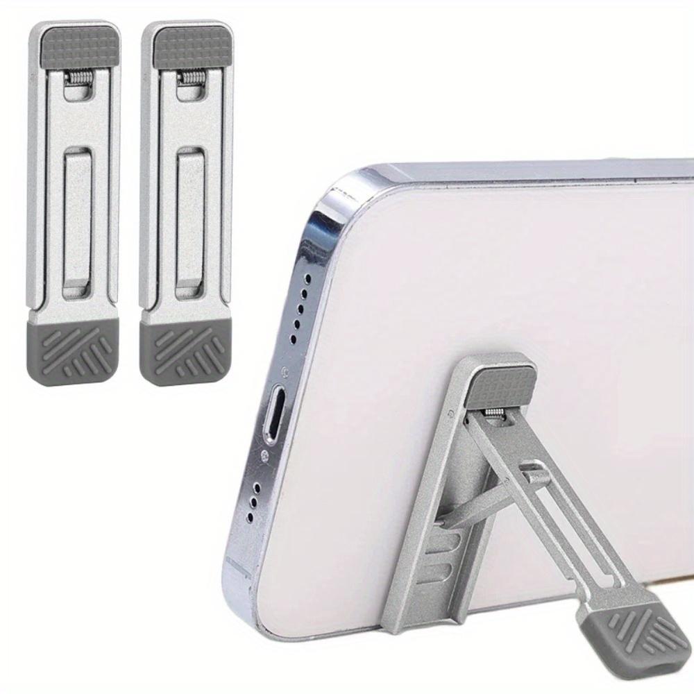 

2/1Pcs Mini Invisible Mobile Phone Stand Self-adhesive Metal Bracket For iPad iPhone 15 Samsung Adjustable Folding Kickstand