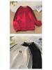 Men's Retro Striped Suede Sweatshirt – Round Neck Pullover for Spring & Autumn