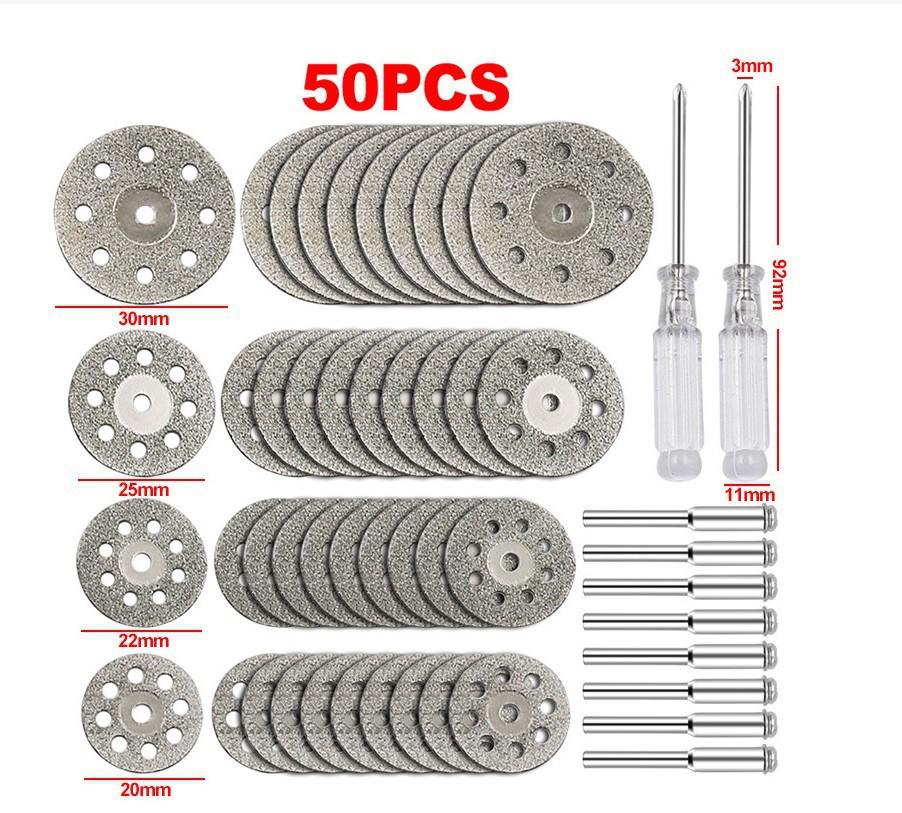 Power Drill Circular Saw Blade Set - High-Speed Steel Thin Cutting Disc for Woodworking and Electric Grinder