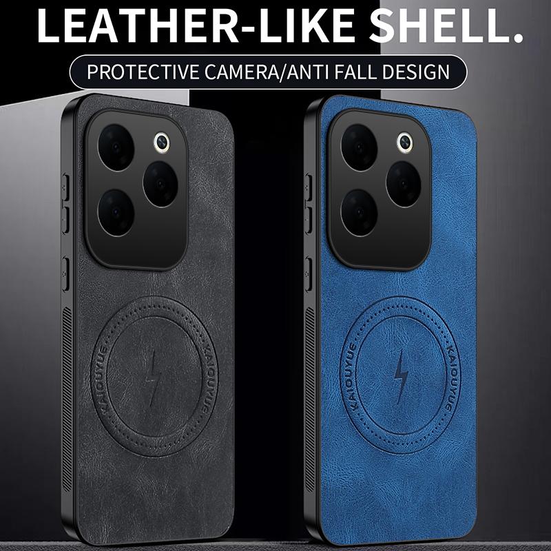 Pro Infinix Hot 40 Pro/Infinix Hot 40i Pouzdro Jednoduché Stylové Magnetické Sání Luxusní PU Kůže Šetrné k Pokožce Kryt Proti Pádu