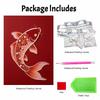 5D DIY Pearl Diamond Painting Kit Koi Fish Full Drill Embroidery Mosaic Art Home Wall Decor Gift