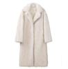 2024 European & American Women's Solid Color Faux Fur Loose Streetwear Coat