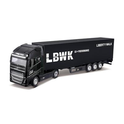1:43 Volvo FH16 Actros Alloy Truck Car Model Container Truck Container Engineering Transport Vehicle Collect Kids Toy Car Gifts