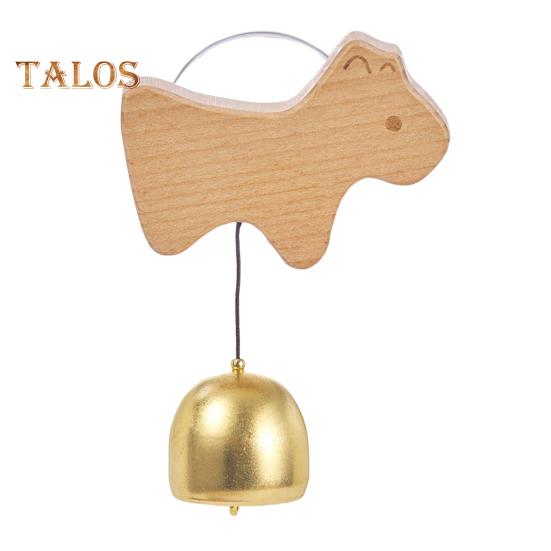 

Деревянный дверной колокольчик в форме животного, подвесной металлический колокольчик с присоской для входной двери дома, стены входа Dog