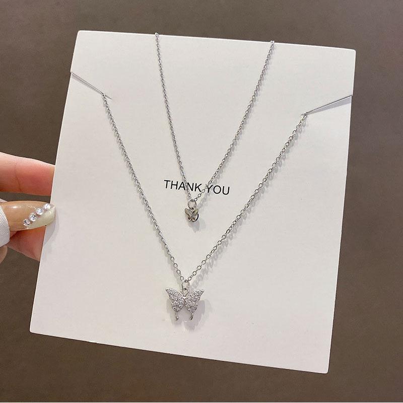 

Punk Chain Heart Shape Splicing Pendant Short Choker Necklace for Women Girls Retro Ins Silver Color Metal Necklace Jewelry