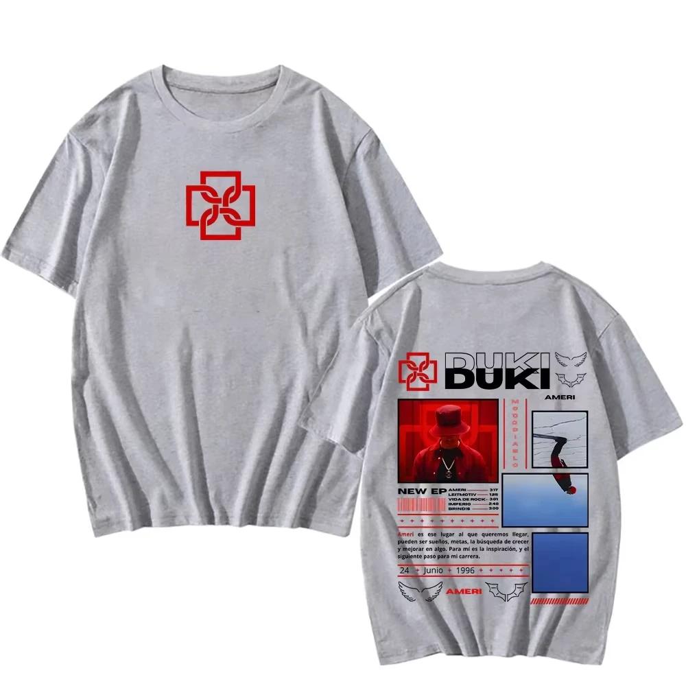 Duki Ameri New EP TShirts Unisex UnisexWomen Classic Clothing Hip Hop Tops Vintage Fashion Streetwear TShirts Short Sleeve