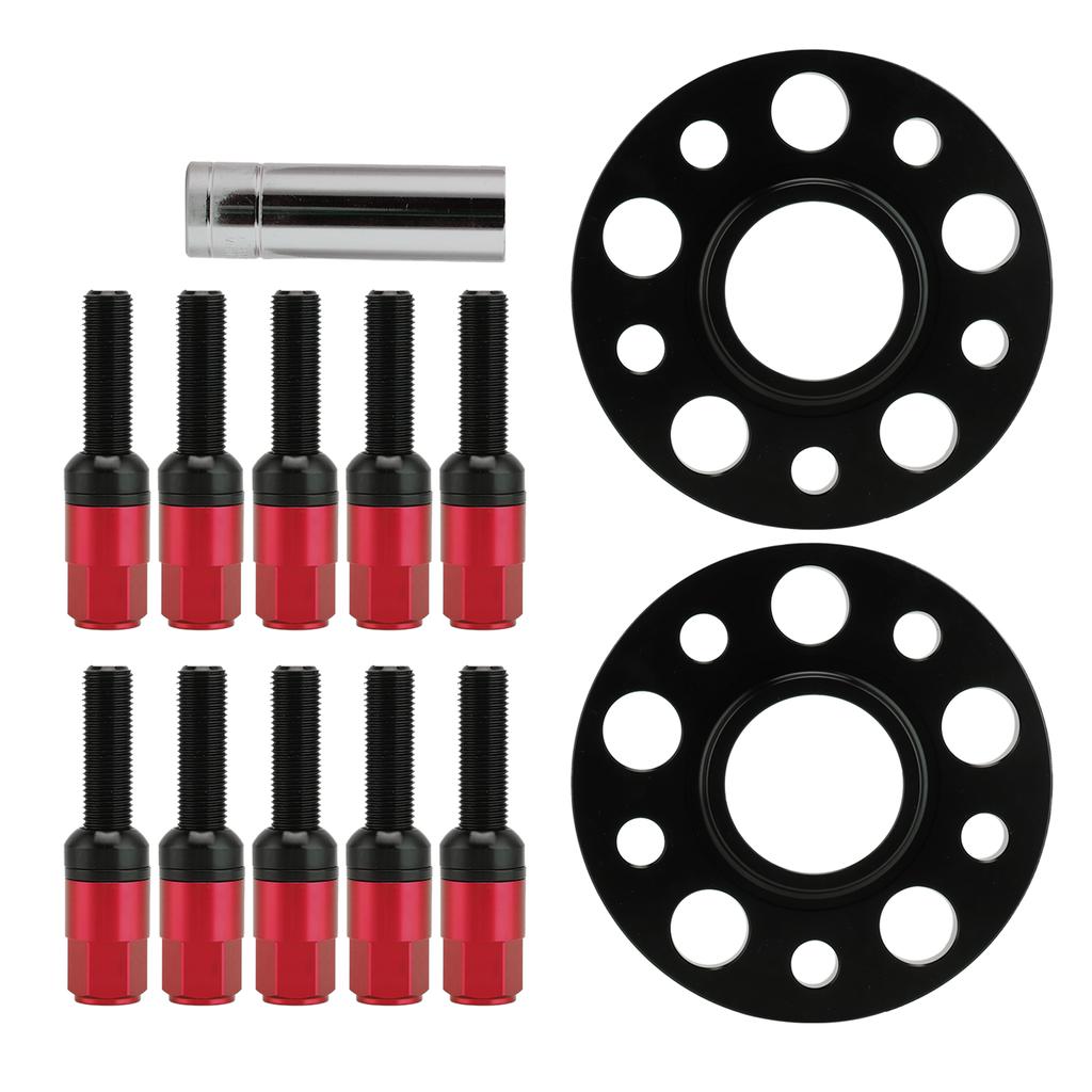 Wheel Spacer Kit 5x112 with 15mm Flange M12x1.5 Bolt Replacement for Mercedes Benz