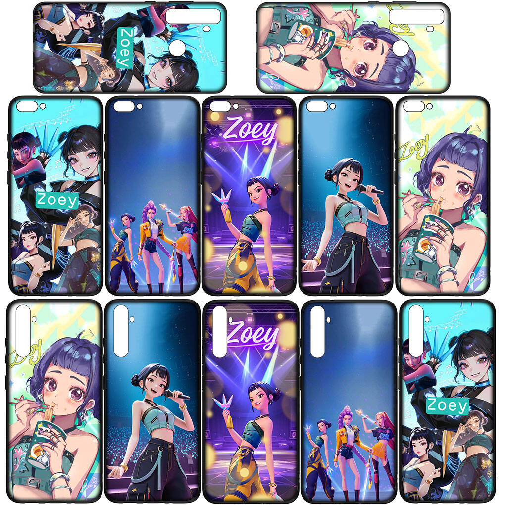 Phone Case for iPhone 17 16 15 Plus Huawei P30 P20 Lite Y9 Redmi Note 14 12 11 13 Pro Max OPPO A60 A80 A40 A18 A38 A54 KPop Demon Zoey Hunter X Cover