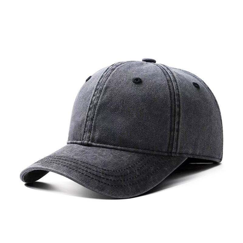 New and Old Baseball Caps for Men and Women, Spring and Autumn Fashion Denim Baseball Caps, Big Head Circumference Tide