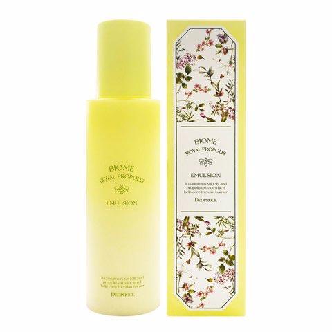 

Антивозрастная эмульсия для лица с экстрактами маточного молочка и прополиса DEOPROCE BIOME ROYAL PROPOLIS EMULSION 150мл