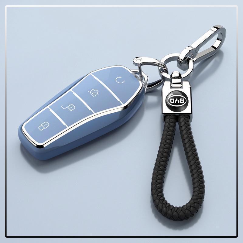 2025 BYD Yuan PLUS Kryt na klíč od auta s vysoce kvalitním ochranným řetízkem pro muže a ženy