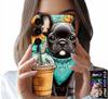 Etui Do Samsung Galaxy A13 5G - Buldog Coffi Love, Słoneczniki, Psi Case