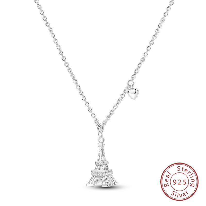 925 Silver Luminous Firefly Heart Shaped Zircon Pendant Necklace For Women Fashion Anniversary Birthday Jewelry Gifts