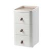 Storage Cabinet with Drawers – Multifunctional for Living Room & Bedroom, Plastic Snack Organizer Rack