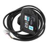 Electric Bike LCD Display Electric Scooter UKC3 LCD Display Control Panel for 22.2mm Handlebars with SM Plug