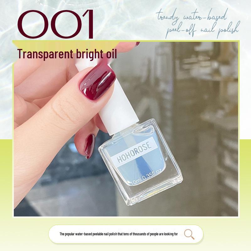 HOHOROSE Quick-Dry Water-Based, Peelable Nail Polish, 10ml, Perfect for Students
