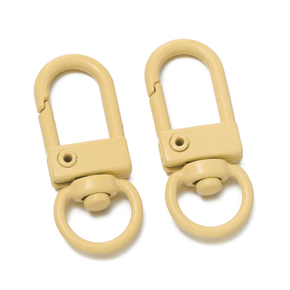 10pcs/Lot Colorful Snap Lobster Clasp Hooks for DIY Colorful Trinkets Making Rotating Pet Keychain Bag Keyring Accessories