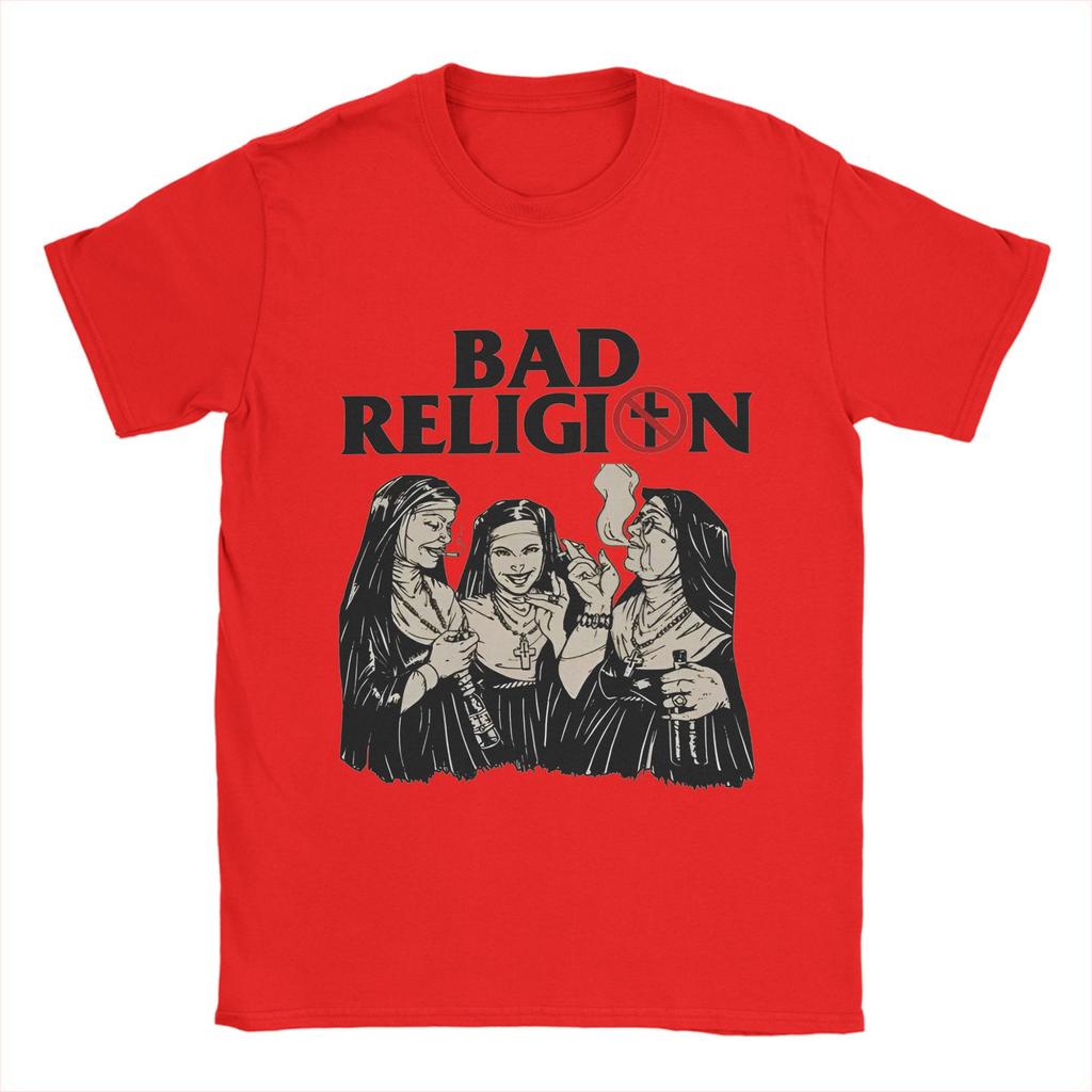 Casual Bad Religion  T-Shirts Men Crew Neck 100% Cotton T Shirts  Short Sleeve Tee Shirt Classic Tops