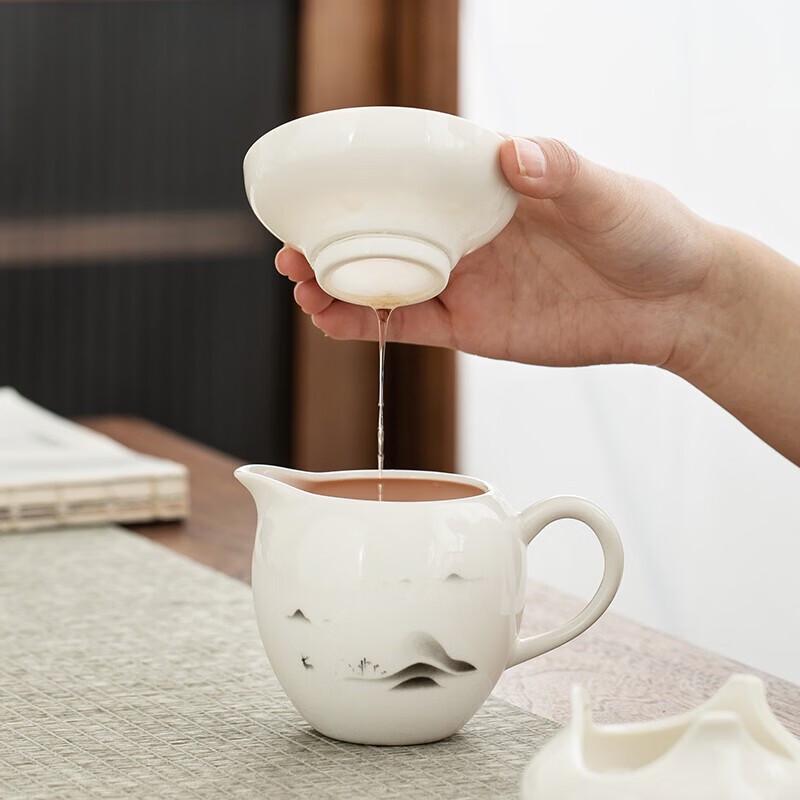 White Jade Porcelain Gongfu Tea Set