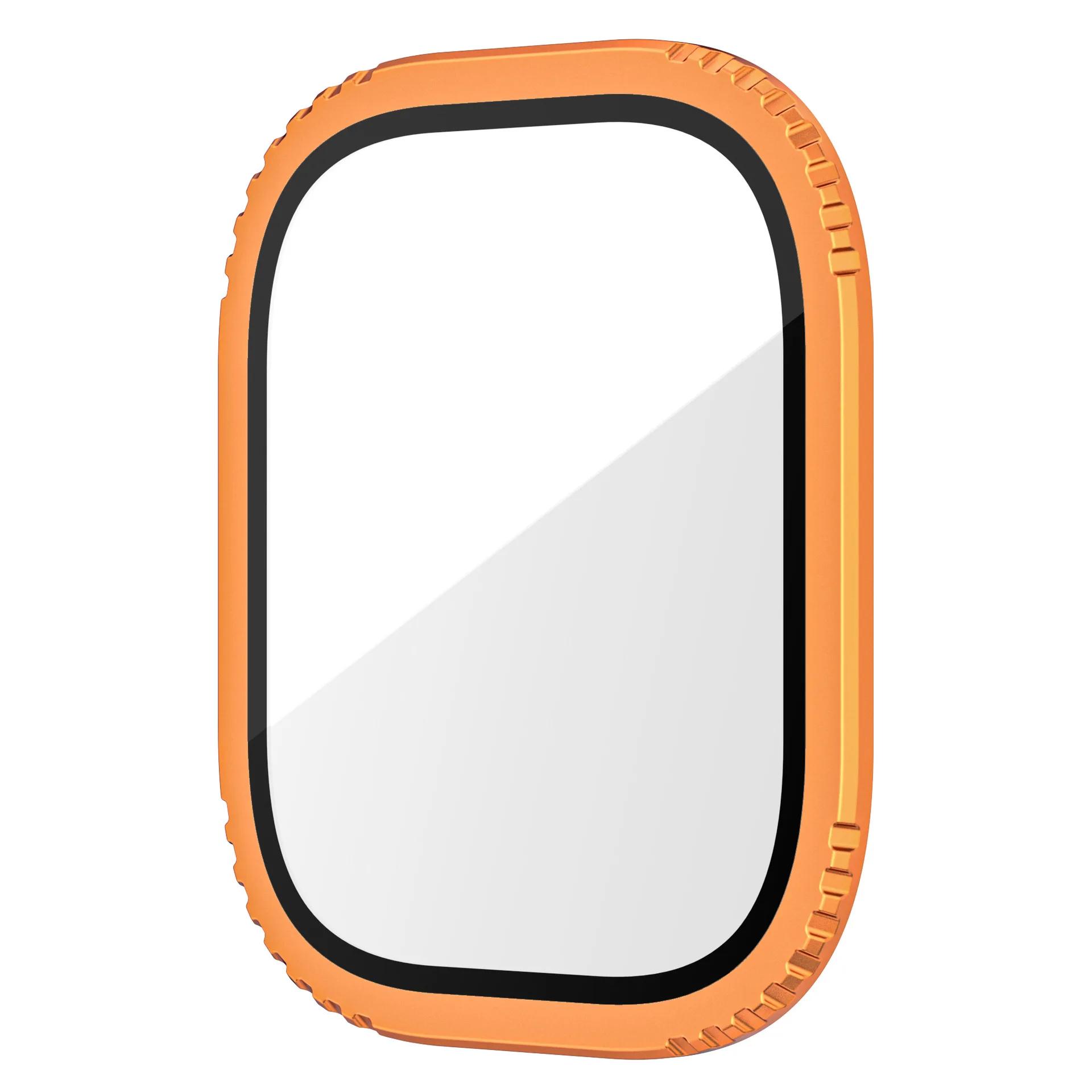 Защитное стекло для экрана Apple Watch Ultra 3 2 49 мм Металлический бампер для iwatch ultra Чехол-рамка Антицарапающая пленка 49mm
