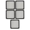 PC Fan Dust Filter Mesh Magnetic Frame Nylon Chassis Fan Dust Mesh Cover for Computer Case Power Supply Unit 140mm 5pcs