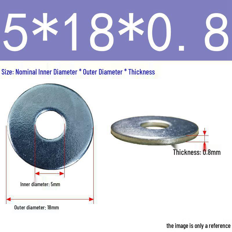 Galvanized Flat Metal Washer Spacer M3-M60