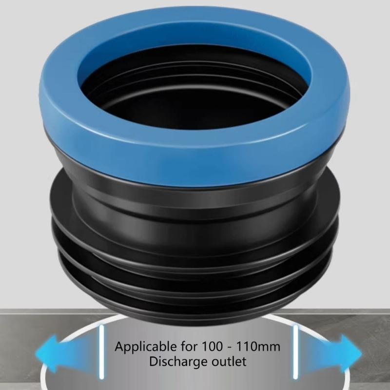 ABS Toilet Seal Gasket Noiseless Plastic Toilet Seal Rings for Quiet Flushing & Easy Installation