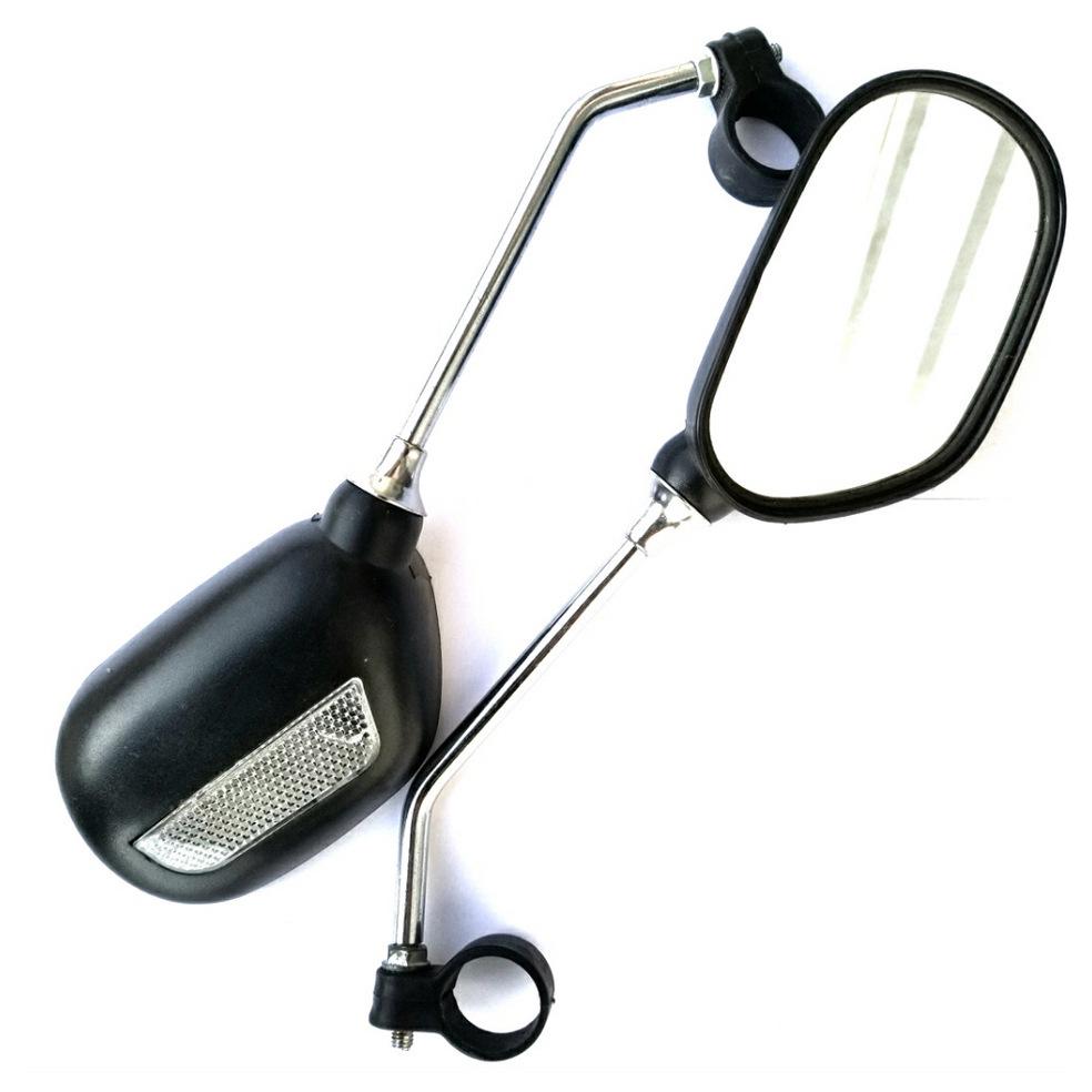 Flat Reflective Rearview Mirror for Bicycles - Safety Equipment for Mountain Bikes and Electric Vehicles