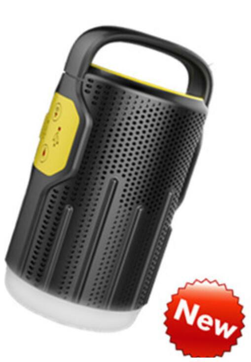 Camping Lantern Outdoor Lighting 10400 mAh Power Bank Bluetooth Speaker Yellow