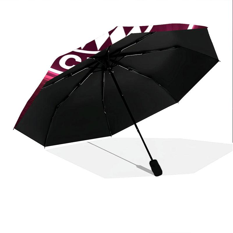 1 PC Automatic Folding Umbrella - FC Bayern Munchen Custom Name Pattern, Portable & Foldable Design with 8 Ribs, Christmas Birthday Gifts